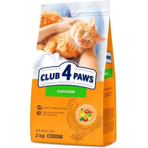 Сухой корм Club 4 Paws Premium для кошек Курица 2 кг - фото 2