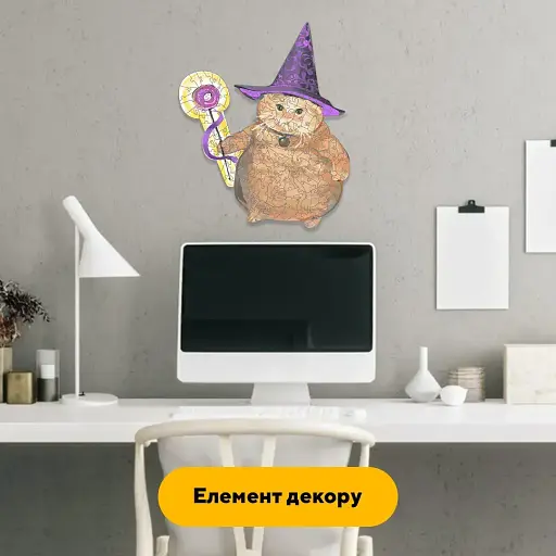 Деревянный фигурный пазл Вжух Кот, А1, Деревянная коробка 500+ элементов - фото 5