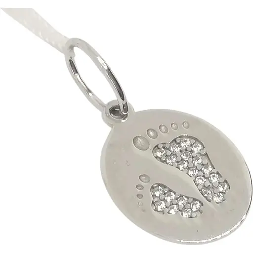 Золота підвіска Столична Ювелірна Фабрика з фіанітами. 423591Б