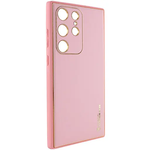 Чохол Epik Xshield для Samsung Galaxy S23 Ultra шкіряний Рожевий/Pink - фото 2