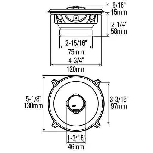 Коаксіальна акустична система JBL GTO528 - фото 5