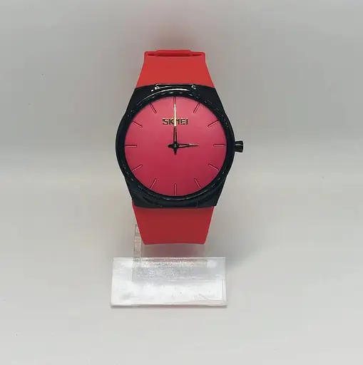 Наручные классические часы Skmei 1601S красные - фото 4
