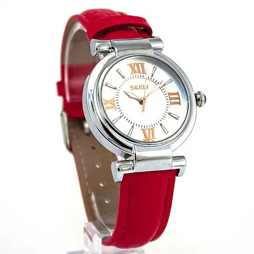 Женские классические часы Skmei 9075 Elegant (Красный)