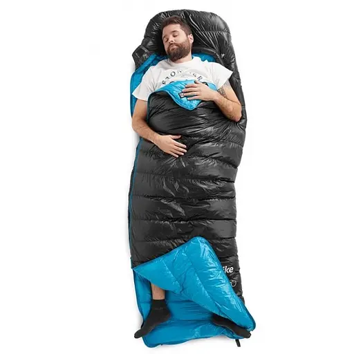 Пуховий спальний мішок Naturehike CW400 розмір L (NH18C400-D) Чорний - фото 3