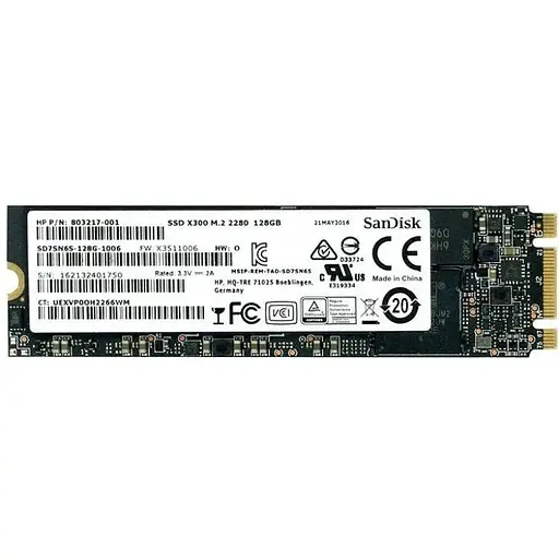 Накопичувач SSD SanDisk M.2 2280 128GB X300 (SD7SN6S-128G-1006) Б/В - фото 1