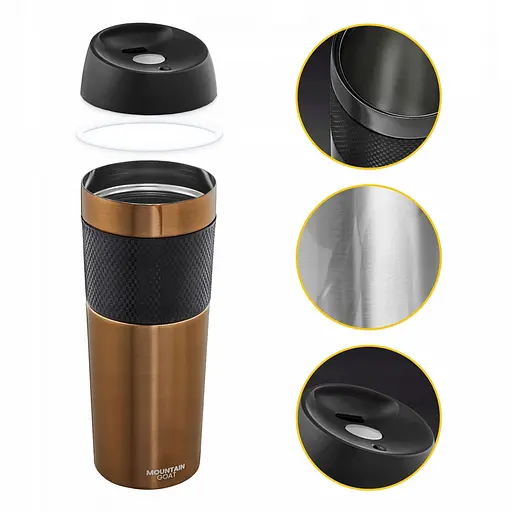 Термокружка Mountain Goat Travel 0.4 л Brown (P-5907739315724) - фото 6