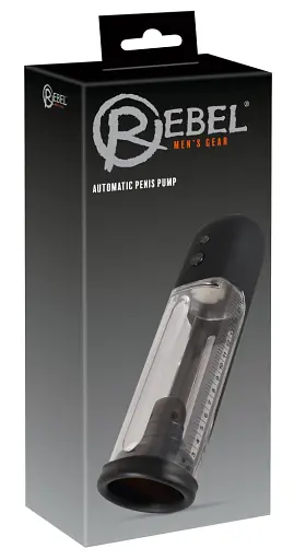 Вакуумная помпа Rebel Automatic Penis Pump 24 см прозрачный - фото 3
