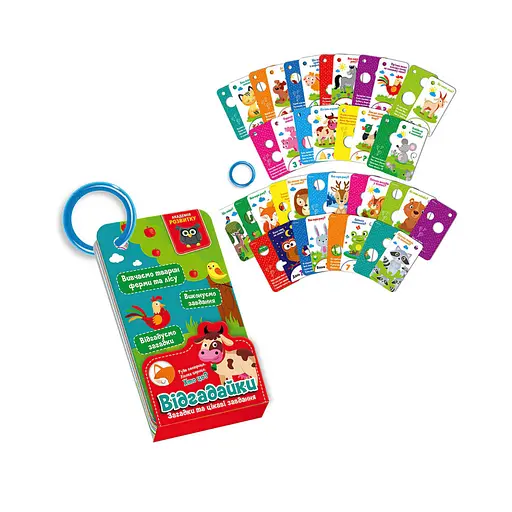 Развивающая игра Отгадайки "Животные леса и фермы" Vladi toys VT5000-13 Укр - фото 3