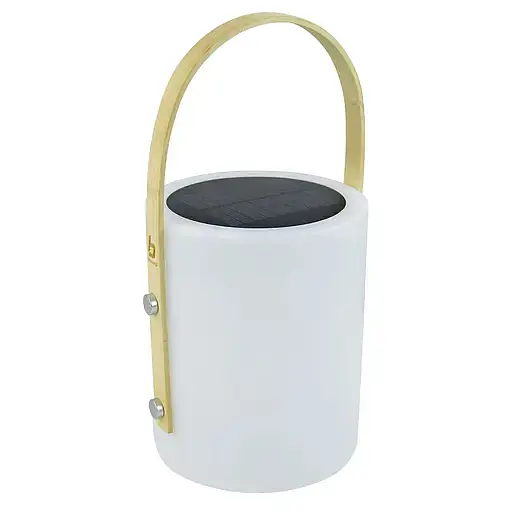 Ліхтар кемпінговий Bo-Camp Longford Solar 150 Lumen Bamboo/White (5818878) - фото 4