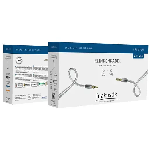 Аудіокабель 3,5 мм Mini Jack - 3,5 мм Mini Jack Inakustik Premium Audio Stereo 1,5 м - фото 2