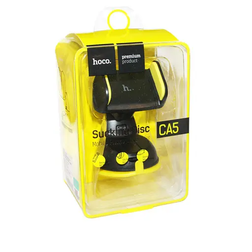 Холдер Hoco CA5 Suction vehicle Holder Желтый - фото 2