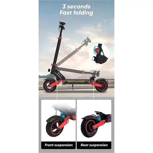 Электросамокат KEPOW D2 Black [143782] - фото 7