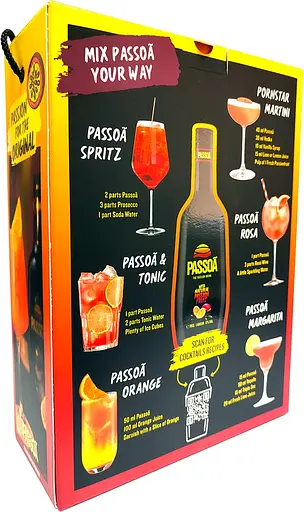 Набір: лікер Passoa Passion Fruit 17% 0.7 л + бокал - фото 2