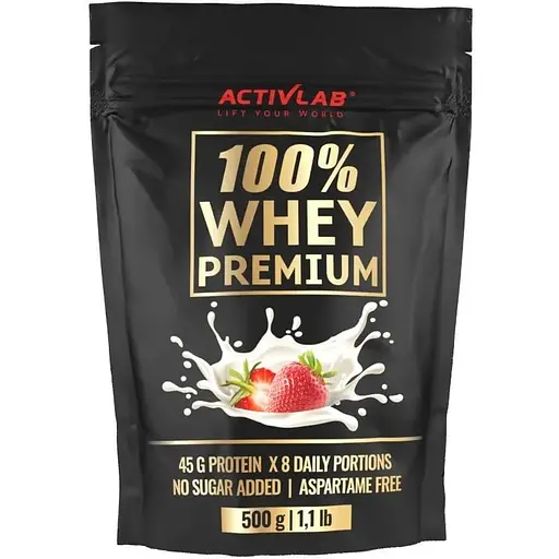 Протеїн ActivLab 100% Whey Premium, 500 грам - Полуниця