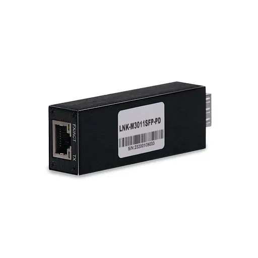 Медіаконвертер micro-mini+PoE LNK-M3011SFP-PD E-LINK (73-00137) - фото 3