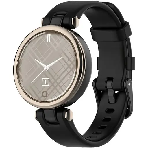 Ремешок DK Silicone Sport Band Classic для Garmin Lily (black) - фото 3