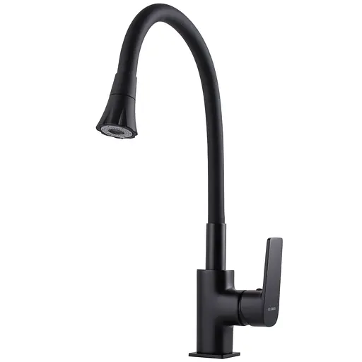 Смеситель для кухни Globus Lux Bonn GLB-0203SA-BB-B01 Черный матовый - фото 1