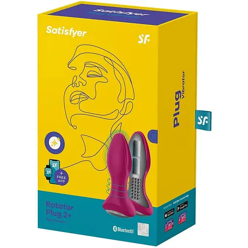 Анальна смарт вібропробка із перлинним масажем Satisfyer Rotator Plug 2+ Violet - фото 9