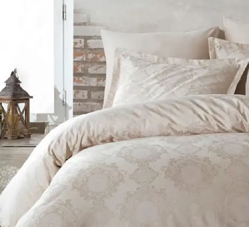 Комплект постільної білизни Dantela Vita Louisa Beige Євро Різнобарвний 000230338 - фото 2