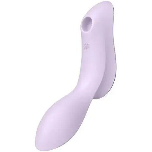 Вакуумний стимулятор клітора з вібрацією Satisfyer Curvy Trinity 2 бузковий