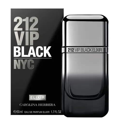 Оригинал Carolina Herrera 212 VIP Black Elixir 50 мл парфюмированная вода - фото 1