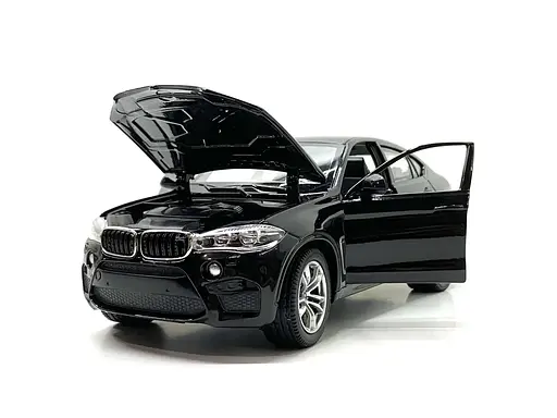 Машинка коллекционная металлическая BMW X6M Rastar 56600 1:24 черный - фото 6