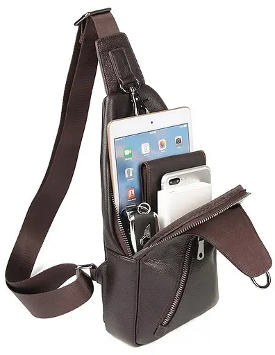 Чоловіча шкіряна сумка Vintage 17х28,5х5 см sum0015037 - фото 6