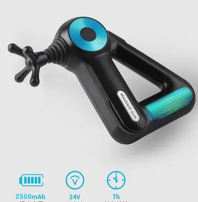 Перкуссионный массажер c 9 насадками Sk-8890 Ударный массажер триггерных точек 2500 mAh - фото 4