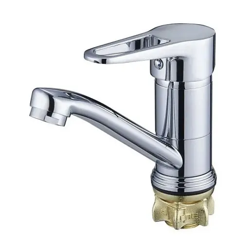 Смеситель для кухни Solone 4F-B045 на гайке Хром 30412 - фото 1