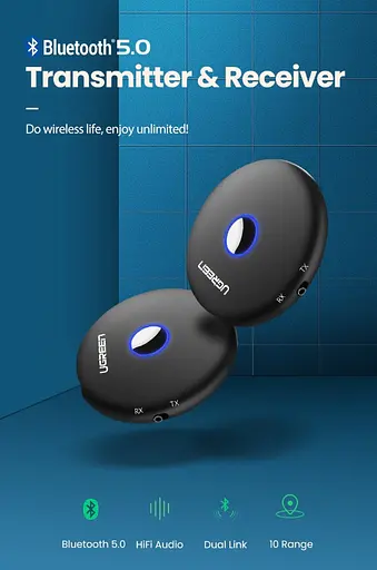 Bluetooth-адаптер Ugreen CM108 Bluetooth 5.0 приемник/передатчик (40762) - фото 2