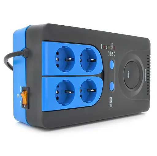 Стабилизатор напряжения релейный GreenWave Winchester 1500VA, 4xShuko, DC140-260V
