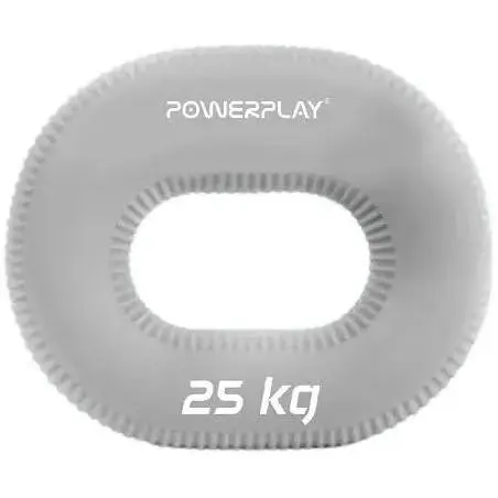Еспандер кістьовий PowerPlay силіконовий PP-4336 Hand Grip Large 25 кг Сірий (PP_4336_Grey_25kg) - фото 1