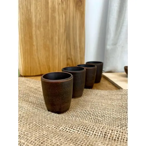 Чарка 70 мл керамічна (глиняна) Гладка - фото 4