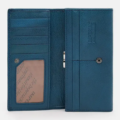 Гаманець жіночий шкіряний Horse Imperial A0001 navy синій - фото 5