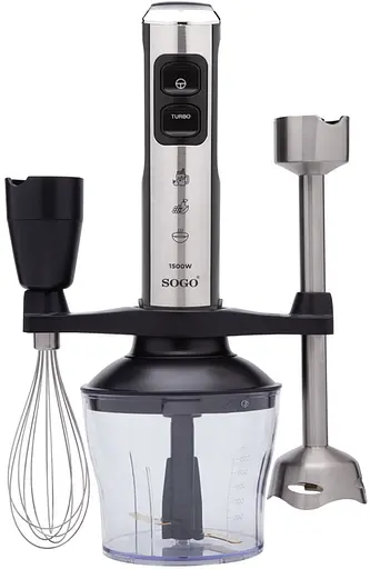 Блендер SOGO SS-14480 (1500Вт, подрібнювач, 2 міксера, пюре) - фото 3