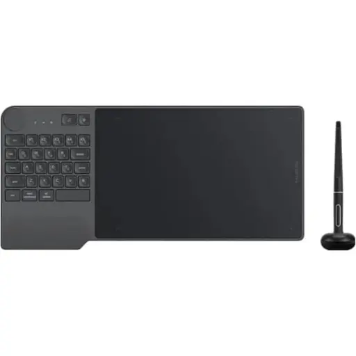 Графический планшет Huion Inspiroy Keydial KD200 black 8.9X5.6" 5080 LPI 8192 Bluetooth 5.0 - фото 1
