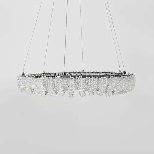 Кільцева кришталева люстра в хромі Ø 60 см | Арт. 33038-600 CH | Line F - фото 7