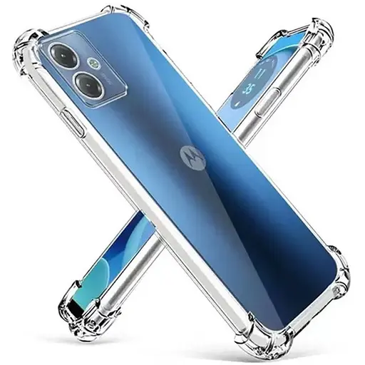 TPU чехол GETMAN Ease logo усиленные углы Full Camera для Motorola Moto G14 Бесцветный (прозрачный) - фото 3