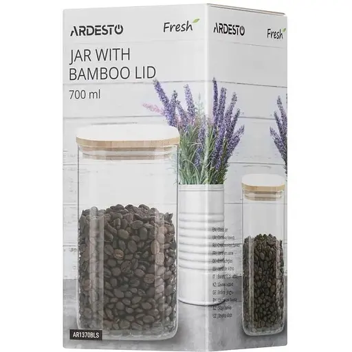 Банка для хранения Ardesto Fresh 700ml, квадратная - фото 3