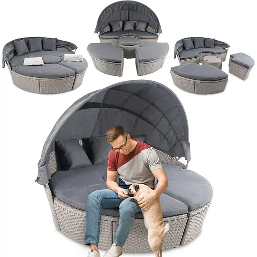 Садовая мебель Di Volio Milano серо-графитовая - фото 2