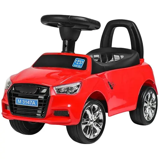 Дитяча каталка-толокар Bambi Racer з музикою та світлом червона (M 3147A-3)