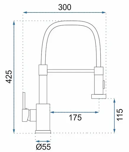 Змішувач для кухні Rea Colin brushed gold REA-B4821 Золотий - фото 6