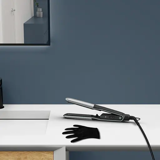 Випрямляч Rowenta Thermostyle, температурних режимів 5, 150-230С, дисплей, іонізація, кераміка, титан, чорно-сірий - фото 10