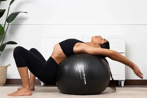 М'яч для фітнесу (фітбол) Power System PS-4011 Ø55 cm PRO Gymball Black (4011BK-0) - фото 7