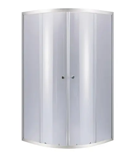 Набор Lidz Душевая кабина Latwa SC90x90.SAT.LOW.GR, полукруглая, стекло тонированное 4 мм + Душевой поддон Kapielka ST90x90x15 - фото 2