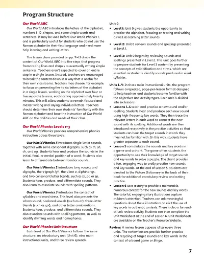 Our World (2nd Edition) 1-3 Phonics and ABC Teacher's Guide with Audio CD - фото 4