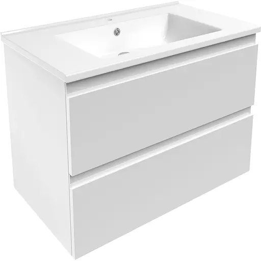 Тумба з умивальником Volle Leon 80 см 15-11-81 Білий - фото 1