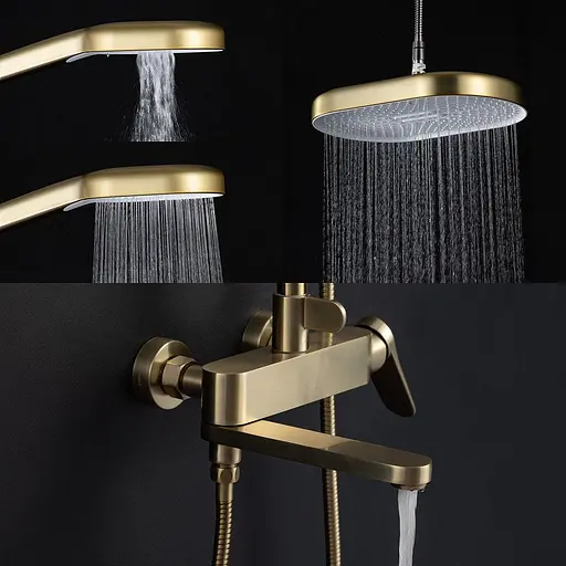 Душова система Gappo G2410-3, Золотий - фото 2