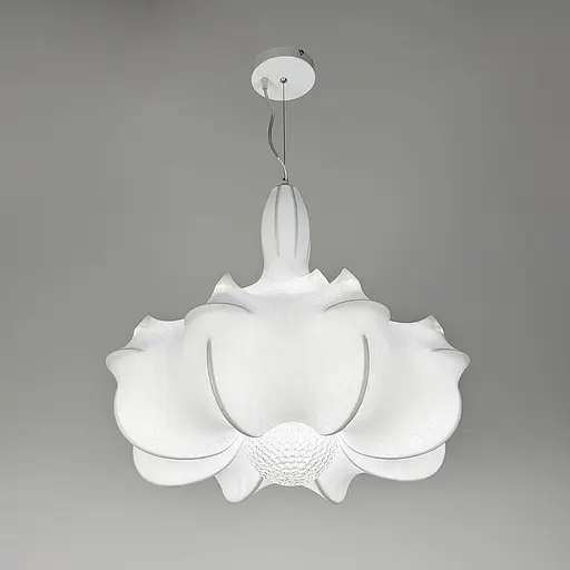 Люстра із білим фігурним абажуром 55х60 см | Арт. PLP 03-600 | Line F - фото 5