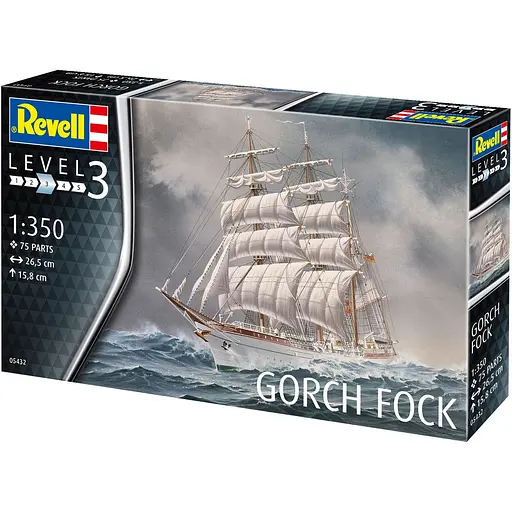 Сборная модель-копия Revell Корабль Gorch Fock 1:350 (RVL-05432) - фото 2